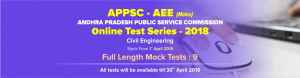 APPSC AEE Mains Online Test Series